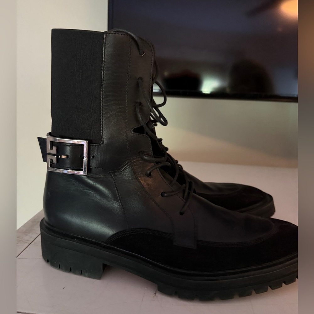 Givenchy Womens Black Leather Boots